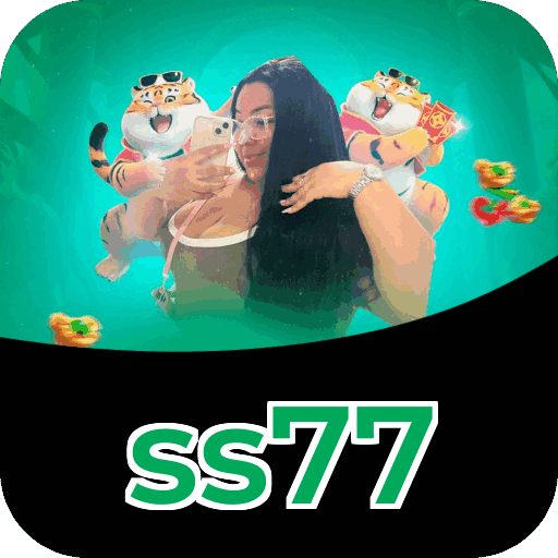Interface do aplicativo ss77 mostrando jogos disponíveis no iOS e Android